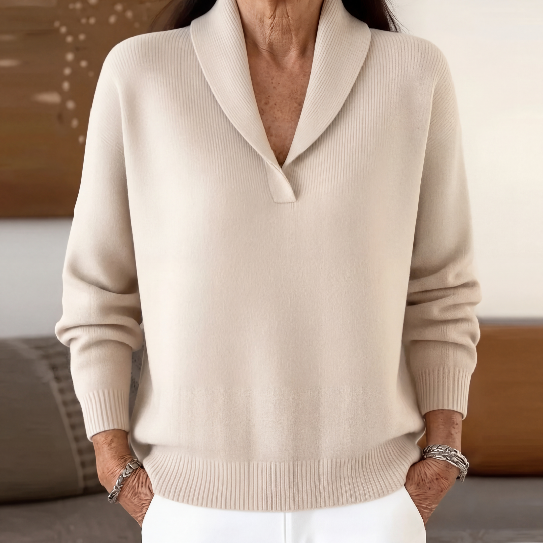 Aleah | Women's Relaxed-Fit V-Neck Jumper for Autumn/Winter