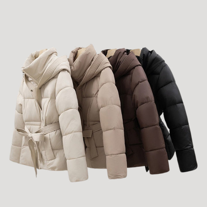 Katalina | Women's Belted Hooded Puffer Jacket