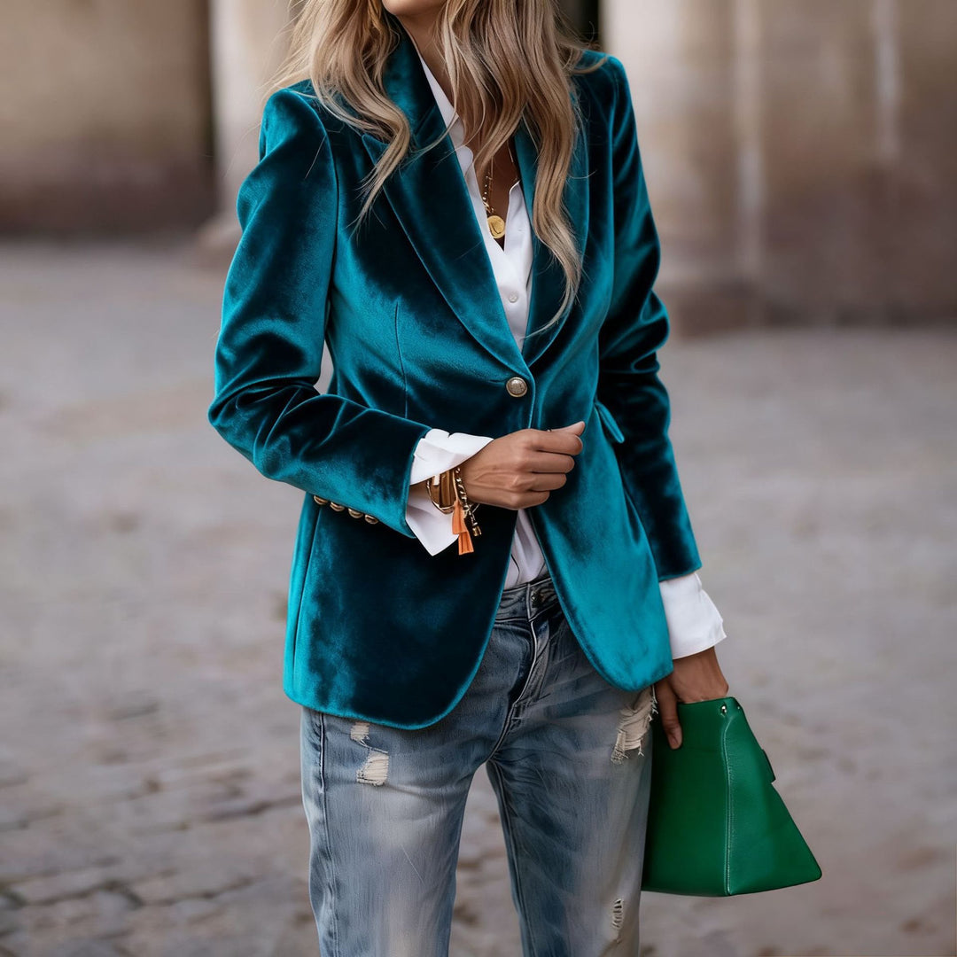 Anaya | Women's Elegant Velvet Blazer