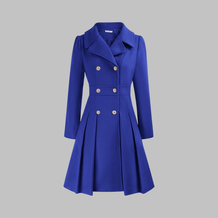 Hannah | Classy Double Button Long Sleeve Coat