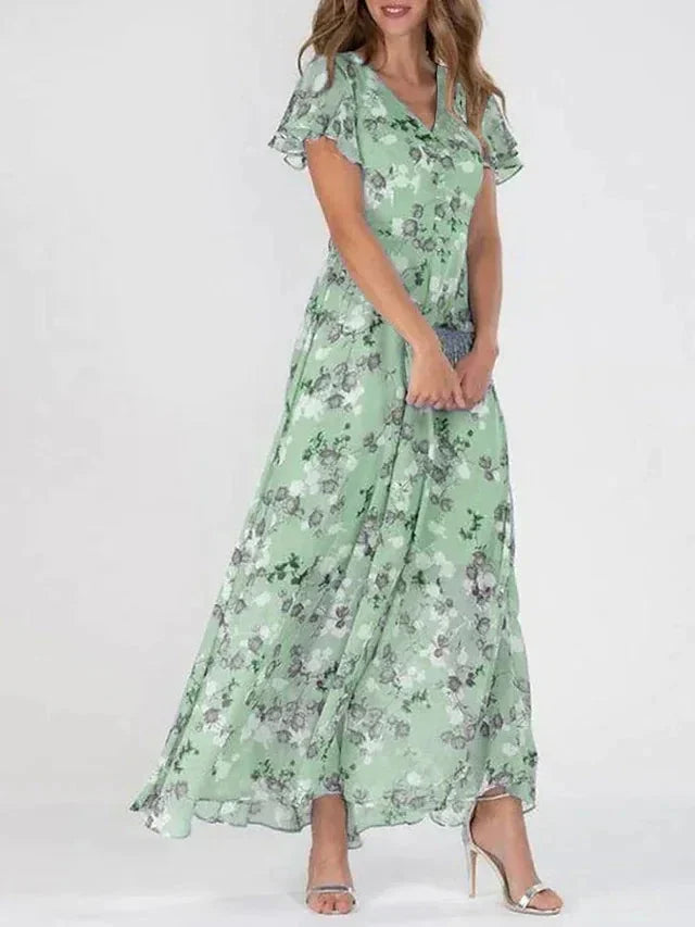Helena | Elegant Floral Maxi Dress