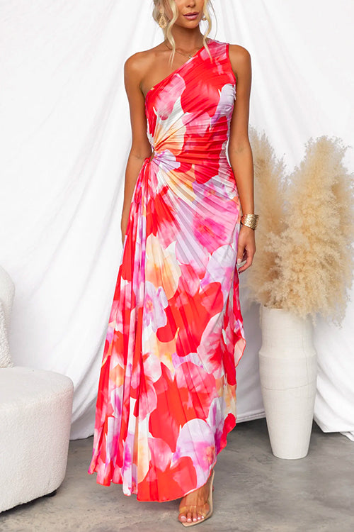 Hope | Pleated Autumn Wedding Guest Maxi Dress