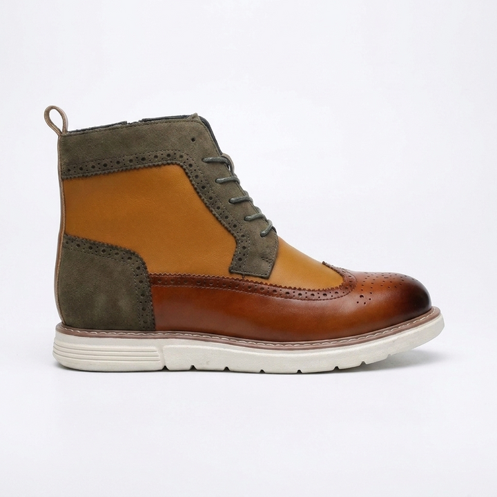 Ruben | Men's Casual Brogue Ankle Boots