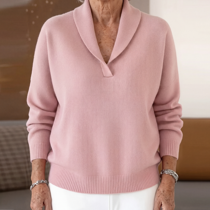 Aleah | Women's Relaxed-Fit V-Neck Jumper for Autumn/Winter