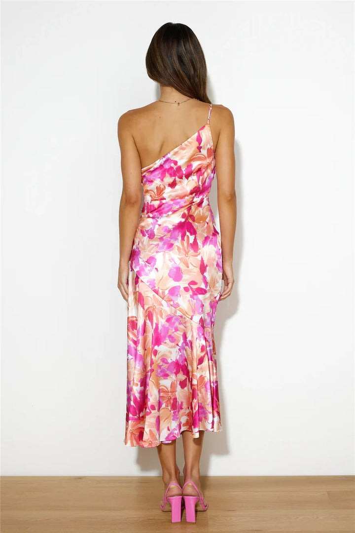 Ivanna | One-Shoulder Midi Dress