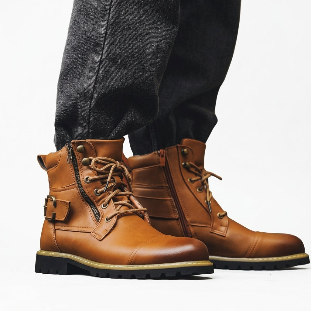 Finley | Men's Biker Combat Boots