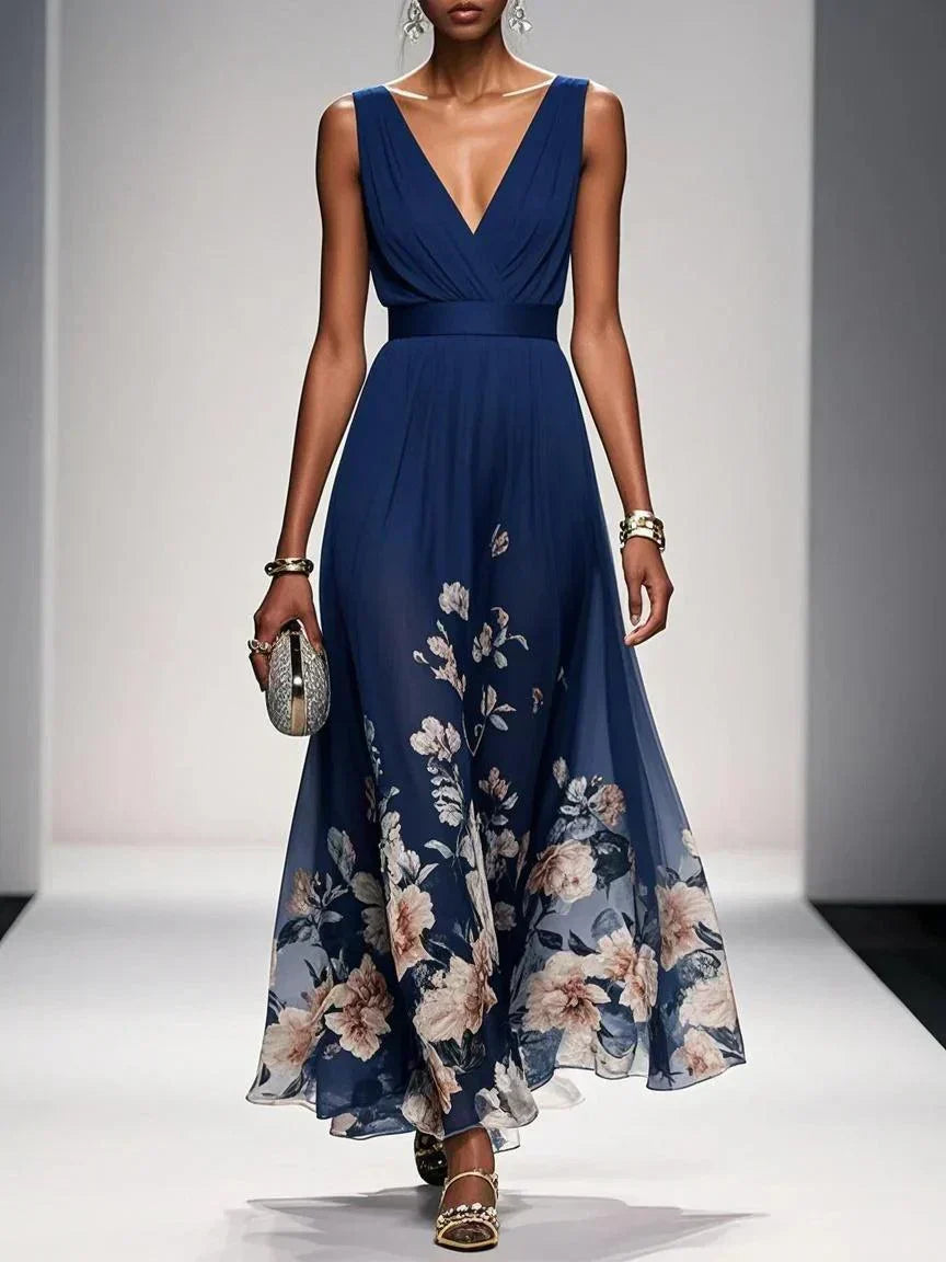 Nicole | Women's Floral Print Wedding Guest Dress