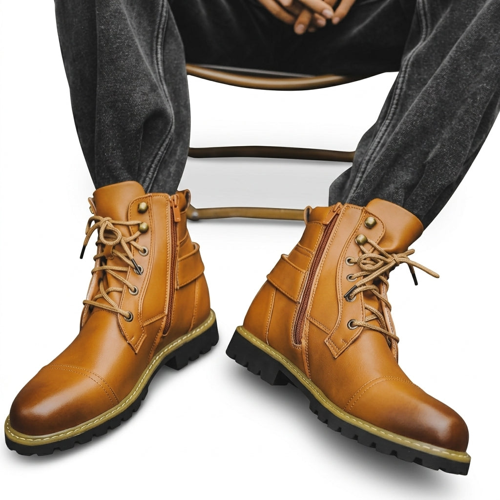 Finley | Men's Biker Combat Boots