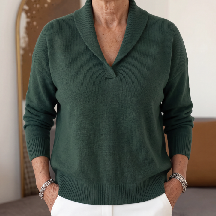 Aleah | Women's Relaxed-Fit V-Neck Jumper for Autumn/Winter