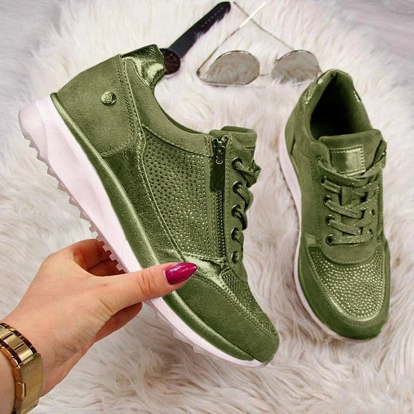Evelyn™ | Women's Zip-Up Orthopaedic Sneakers