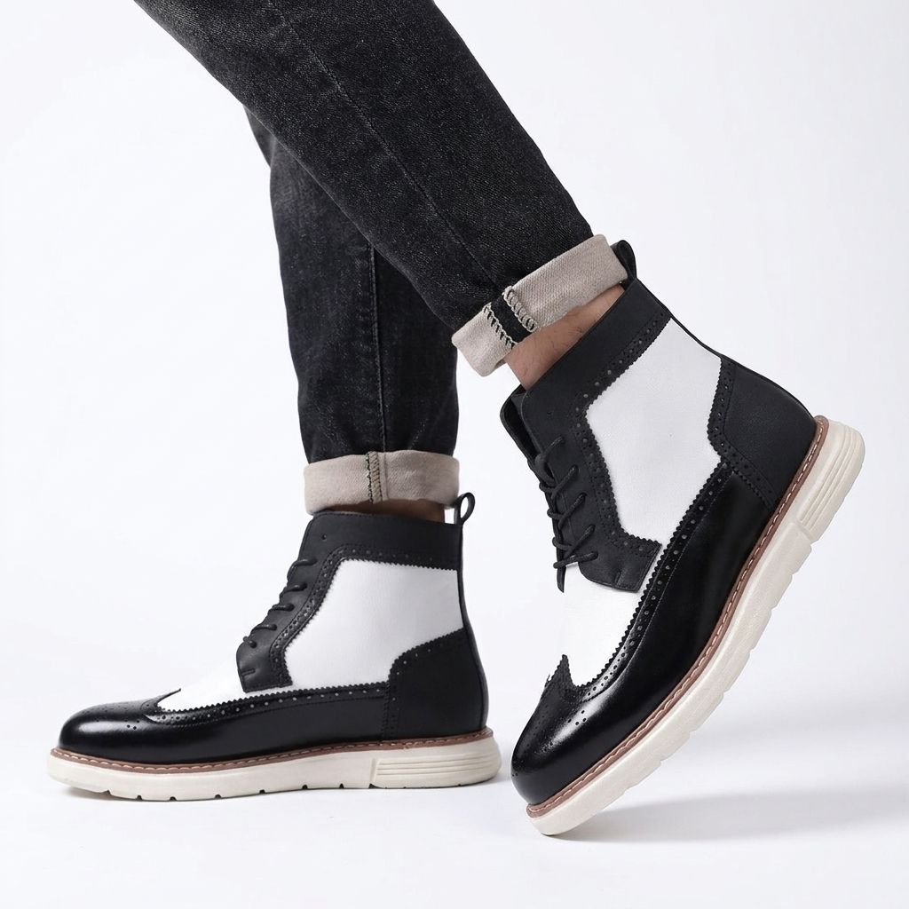 Ruben | Men's Casual Brogue Ankle Boots