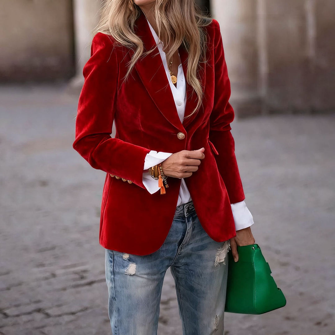 Anaya | Women's Elegant Velvet Blazer