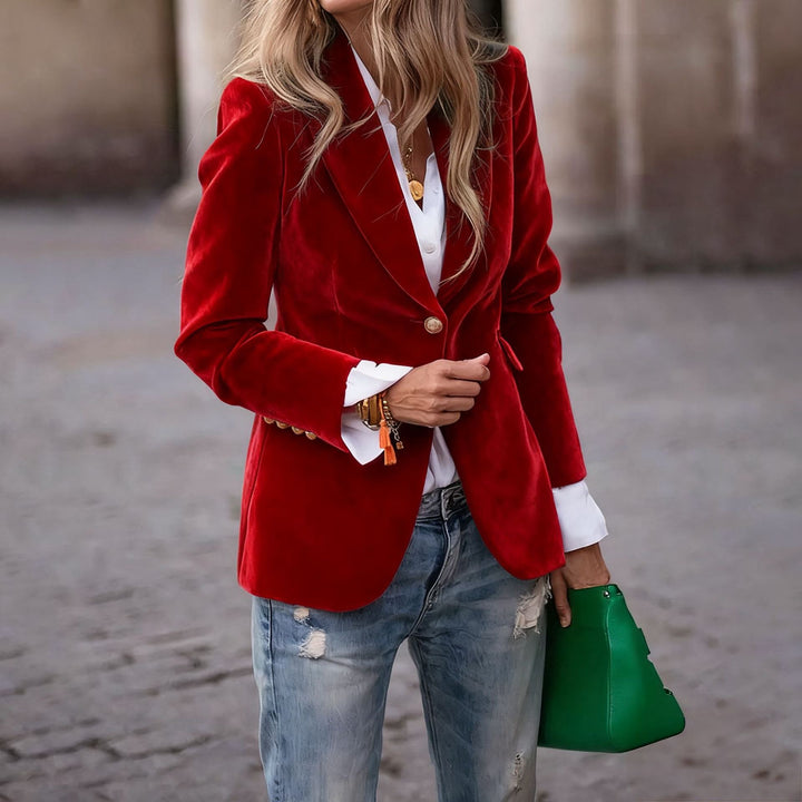 Anaya | Women's Elegant Velvet Blazer
