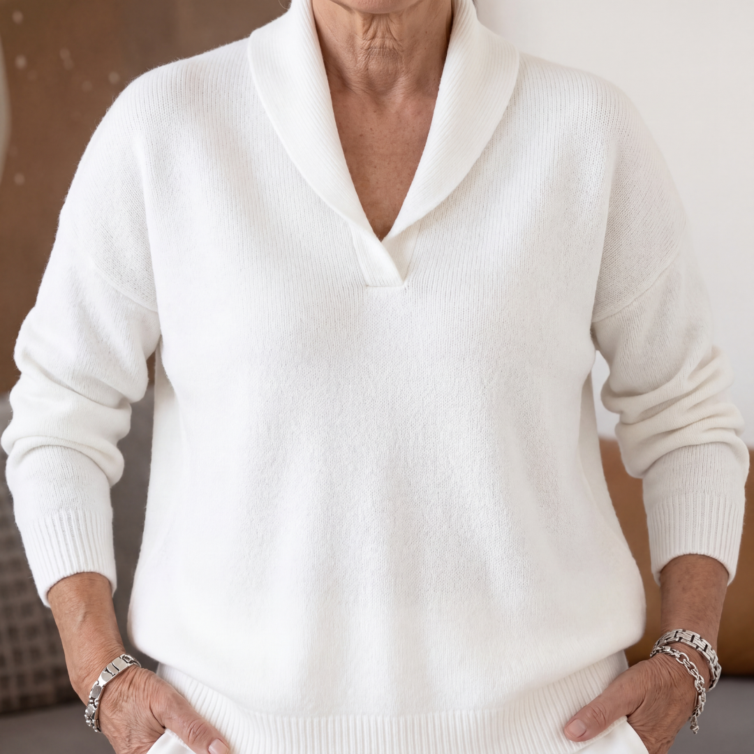 Aleah | Women's Relaxed-Fit V-Neck Jumper for Autumn/Winter