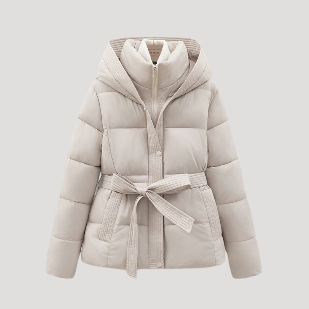 Katalina | Women's Belted Hooded Puffer Jacket
