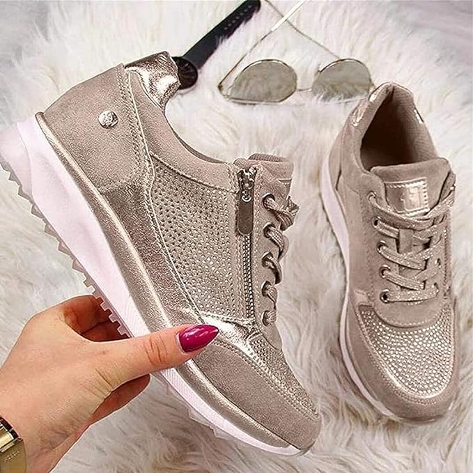 Evelyn™ | Women's Zip-Up Orthopaedic Sneakers