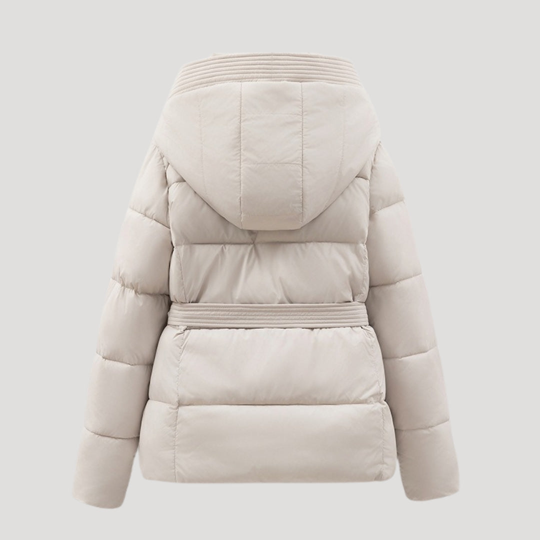 Katalina | Women's Belted Hooded Puffer Jacket