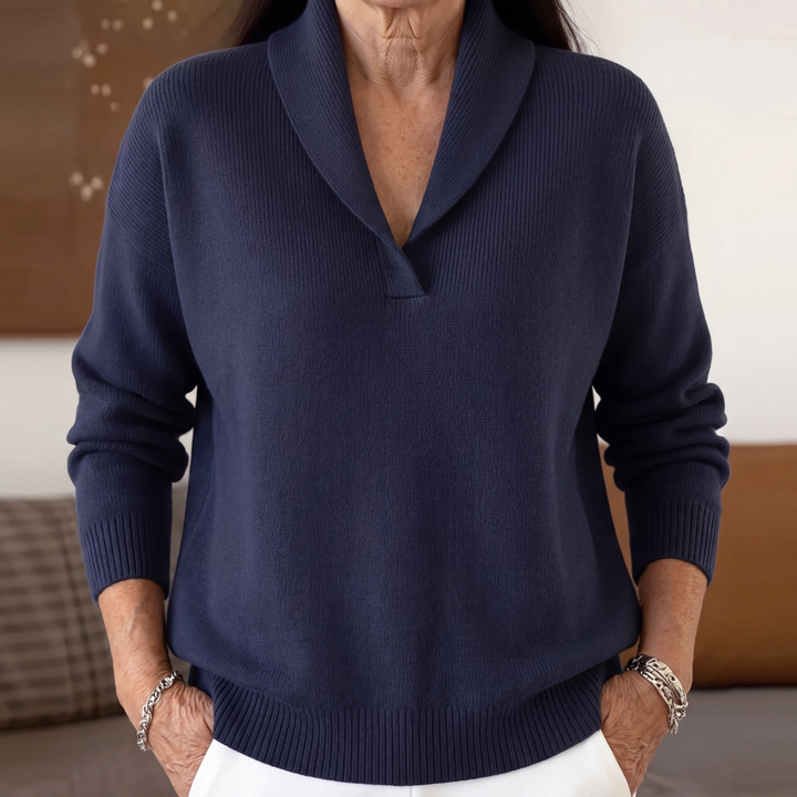 Aleah | Women's Relaxed-Fit V-Neck Jumper for Autumn/Winter