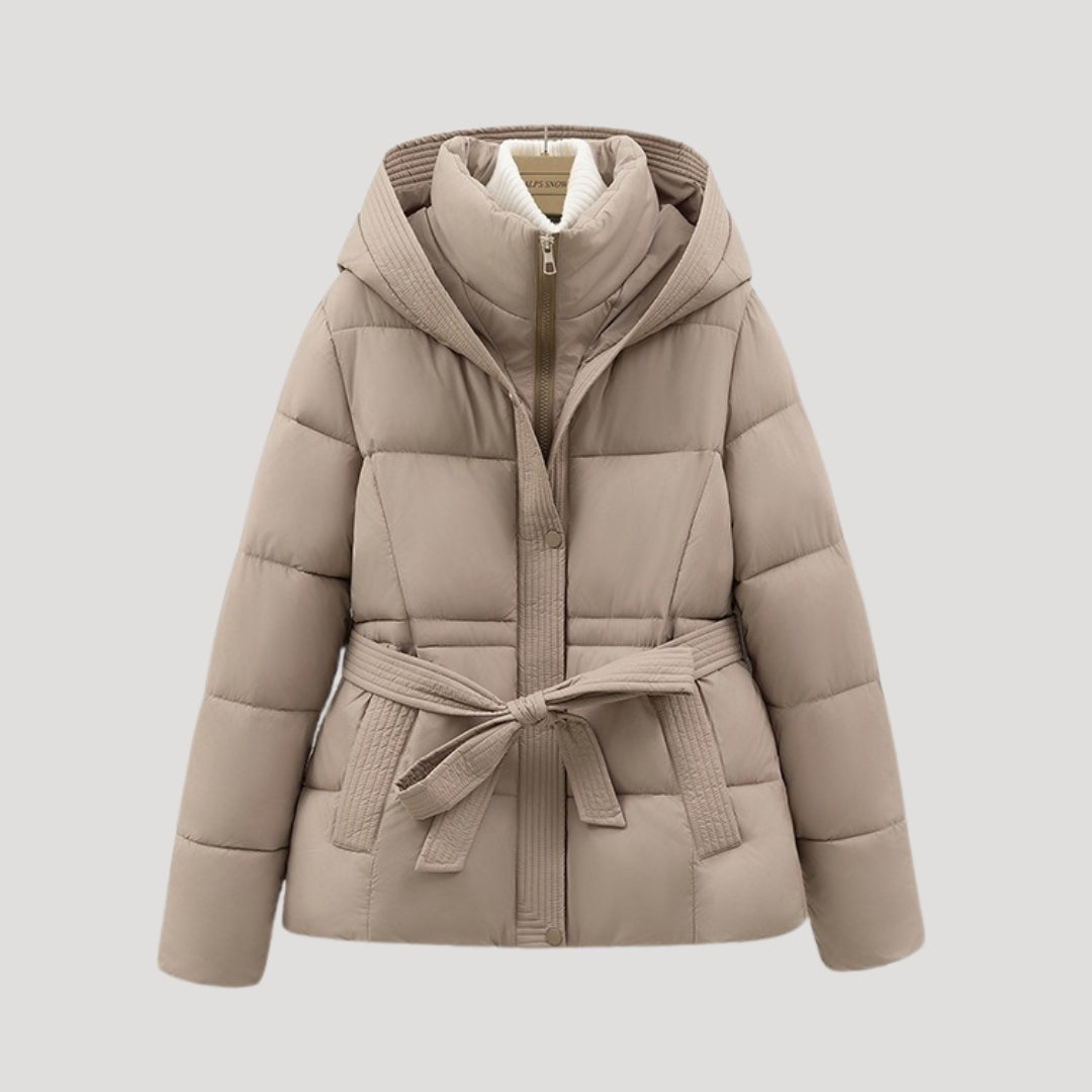 Katalina | Women's Belted Hooded Puffer Jacket