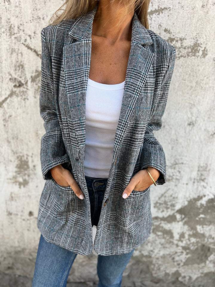 Colette | Women's Tailored Plaid Blazer