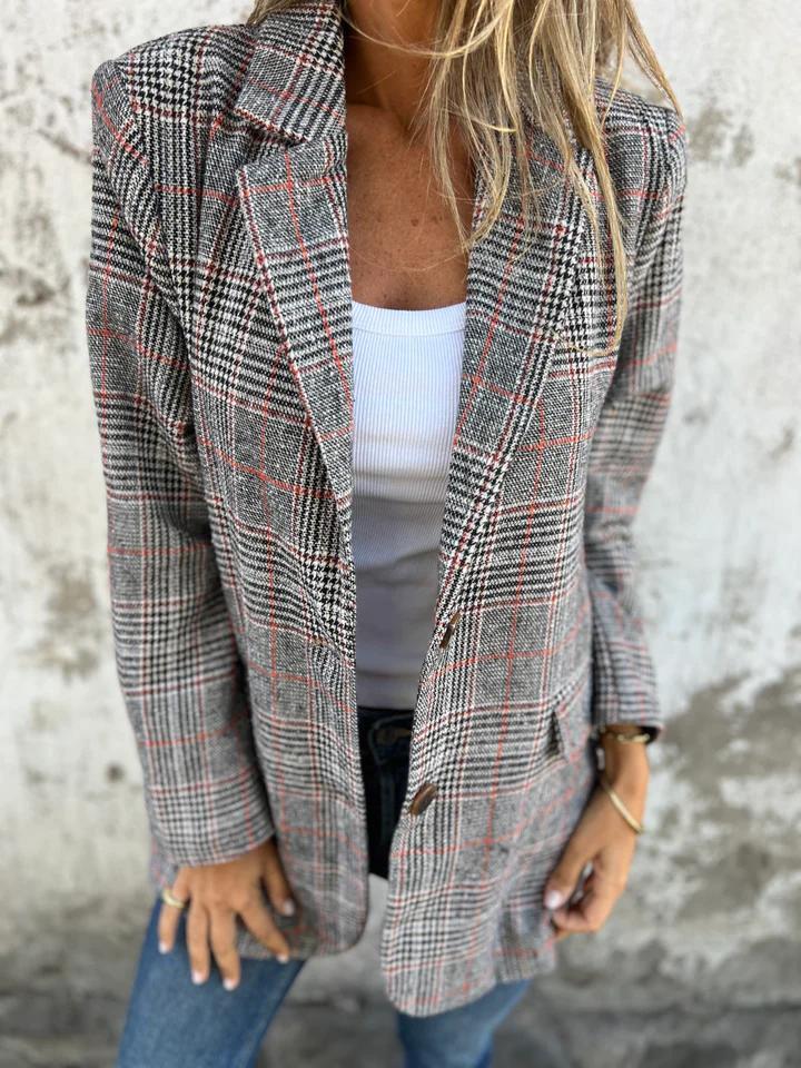 Colette | Women's Tailored Plaid Blazer