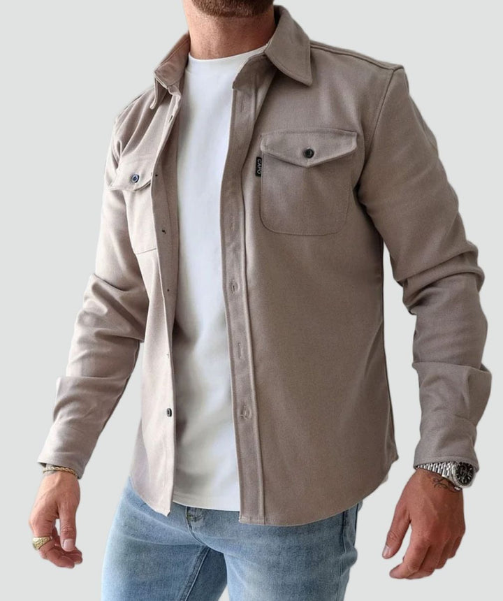 Alfred | Men's Casual Shirt Jacket with Button Front and Chest Pockets