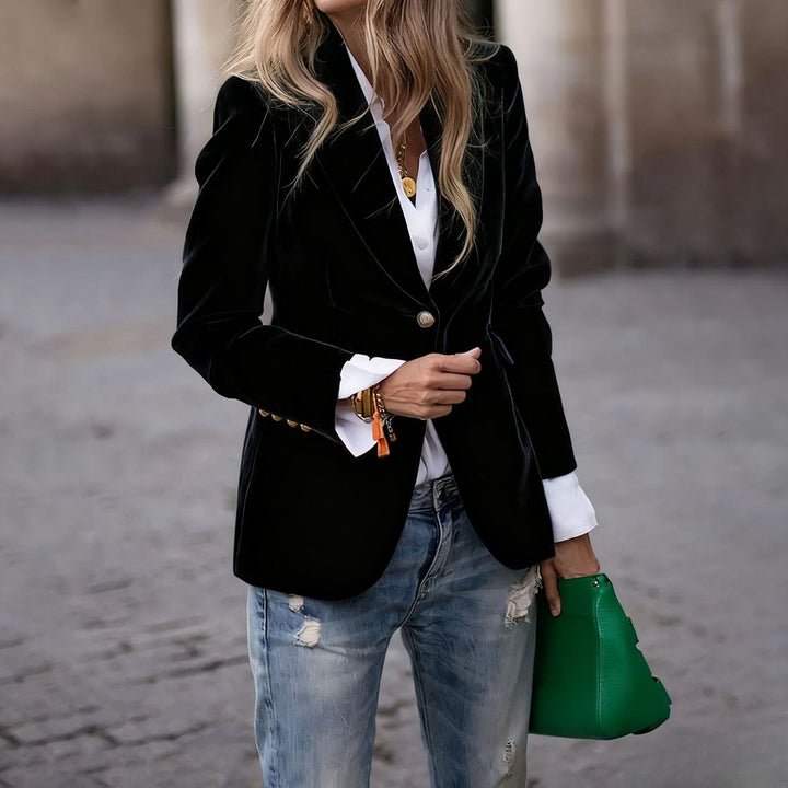 Anaya | Women's Elegant Velvet Blazer