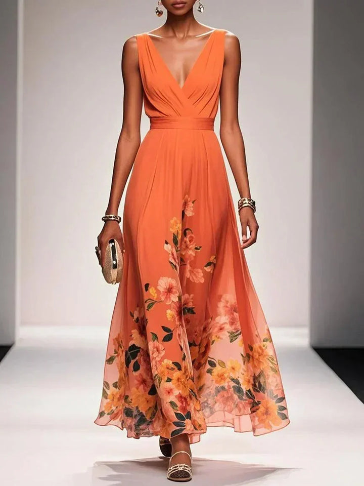 Nicole | Women's Floral Print Wedding Guest Dress