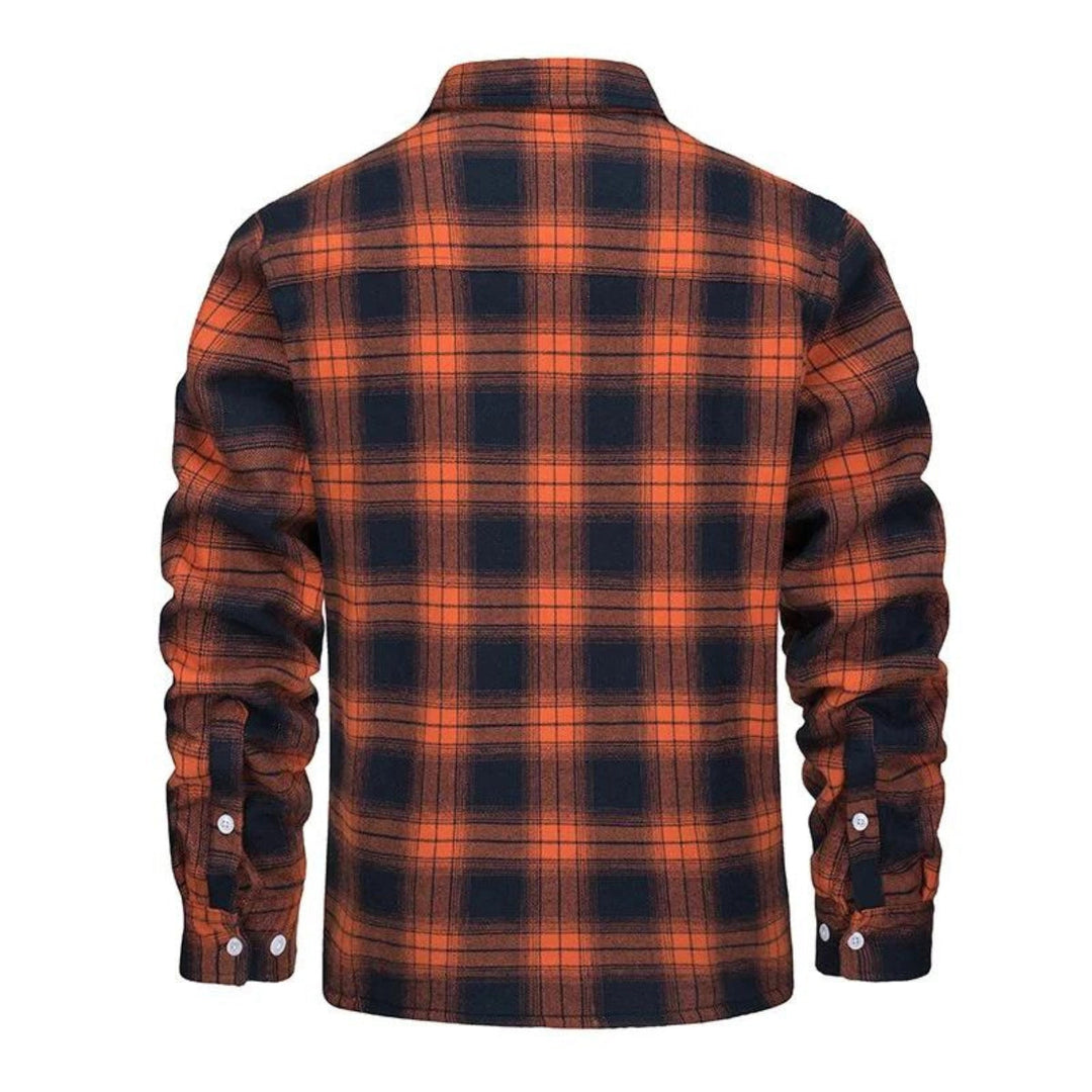 Robert | Sherpa-Lined Plaid Flannel Shirt Jacket