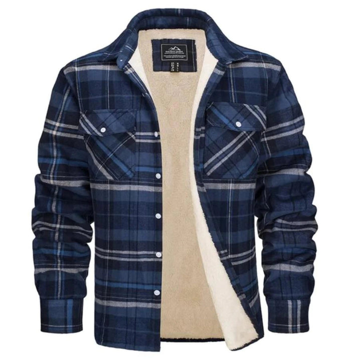 Robert | Sherpa-Lined Plaid Flannel Shirt Jacket