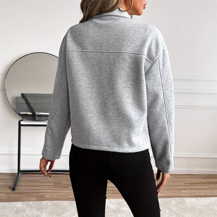 Nina | Women's Cropped Zip-Up Jacket with Chest Pockets
