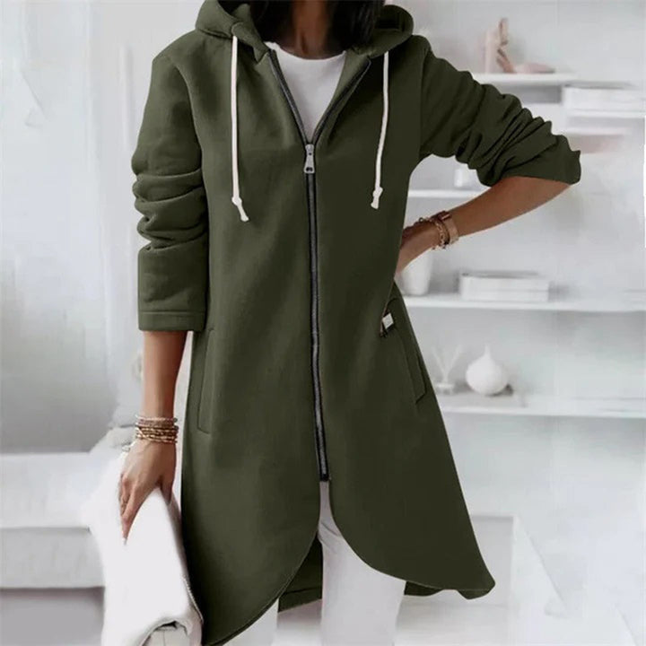 Meredith | Casual Long Zip Up Hoodie
