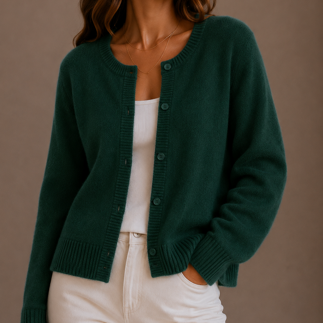 Kerrie | Women’s Round Neck Knit Cardigan