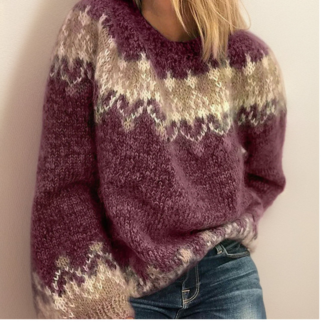 Nathalie | Cosy Fair Isle Knit Sweater