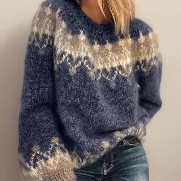 Nathalie | Cosy Fair Isle Knit Sweater