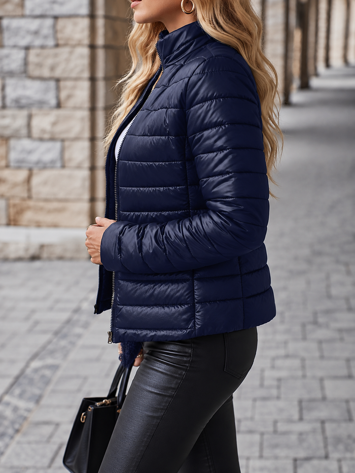 Gloria | Quilted Puffer Jacket with Teddy Fleece Lining