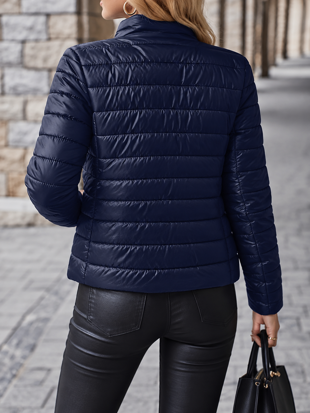 Gloria | Quilted Puffer Jacket with Teddy Fleece Lining