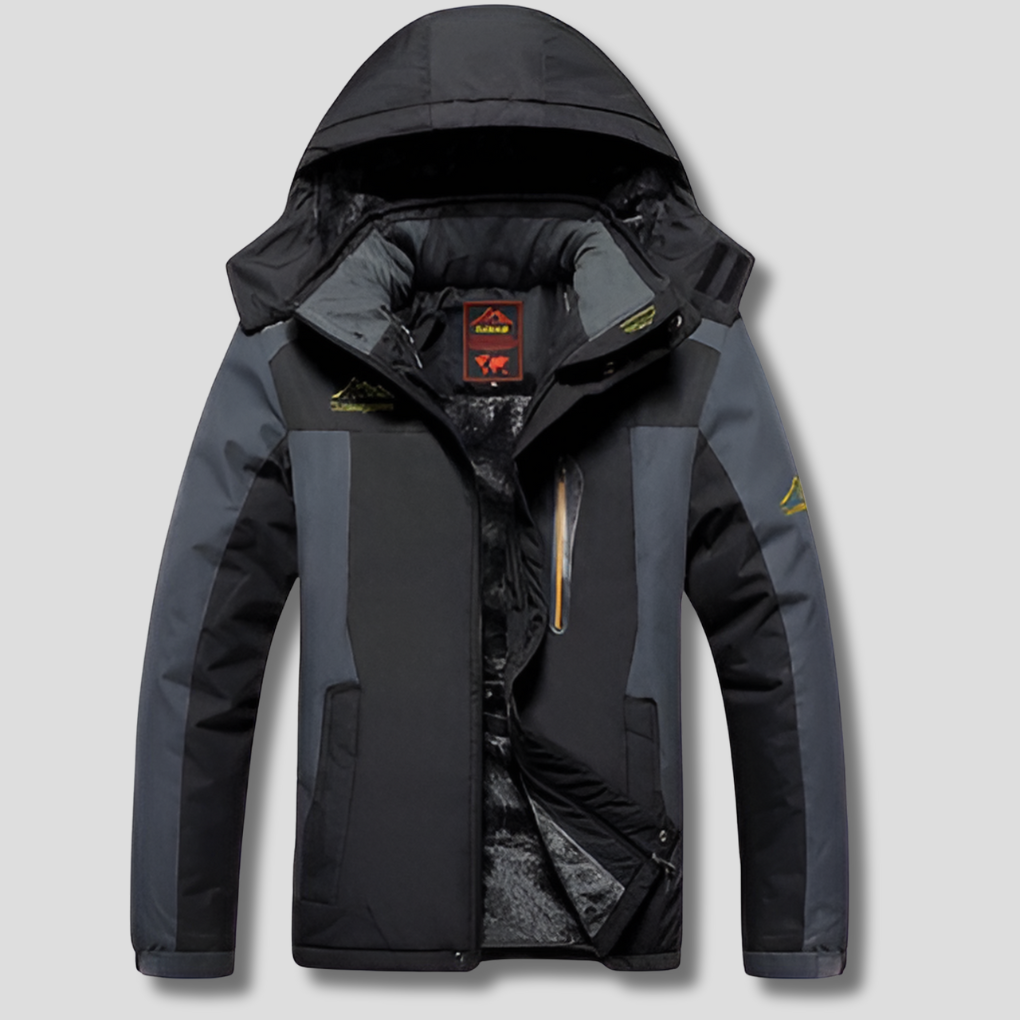 Julio | Men's Hooded Winter Jacket with Water-Resistant Shell
