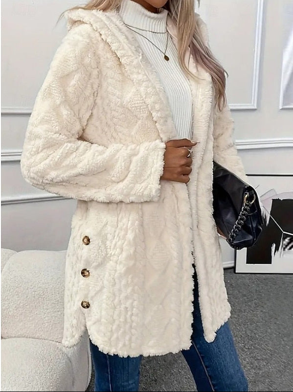 Bianca | Women's Hooded Teddy Fleece Jacket