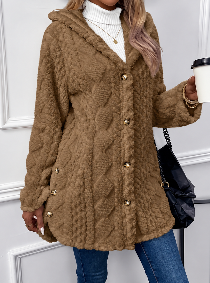 Bianca | Women's Hooded Teddy Fleece Jacket