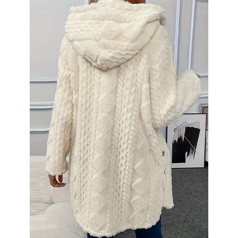 Bianca | Women's Hooded Teddy Fleece Jacket