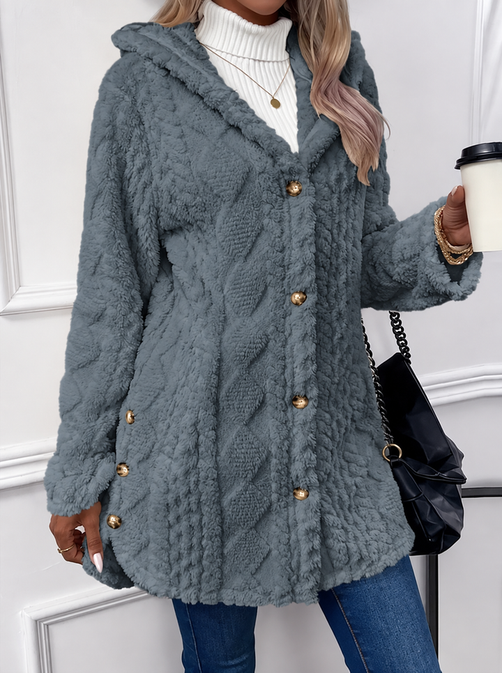 Bianca | Women's Hooded Teddy Fleece Jacket