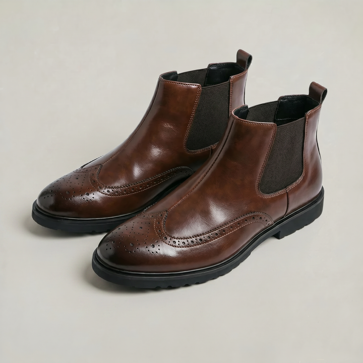 Hugo | Men's Brogue Slip On Chelsea Boots