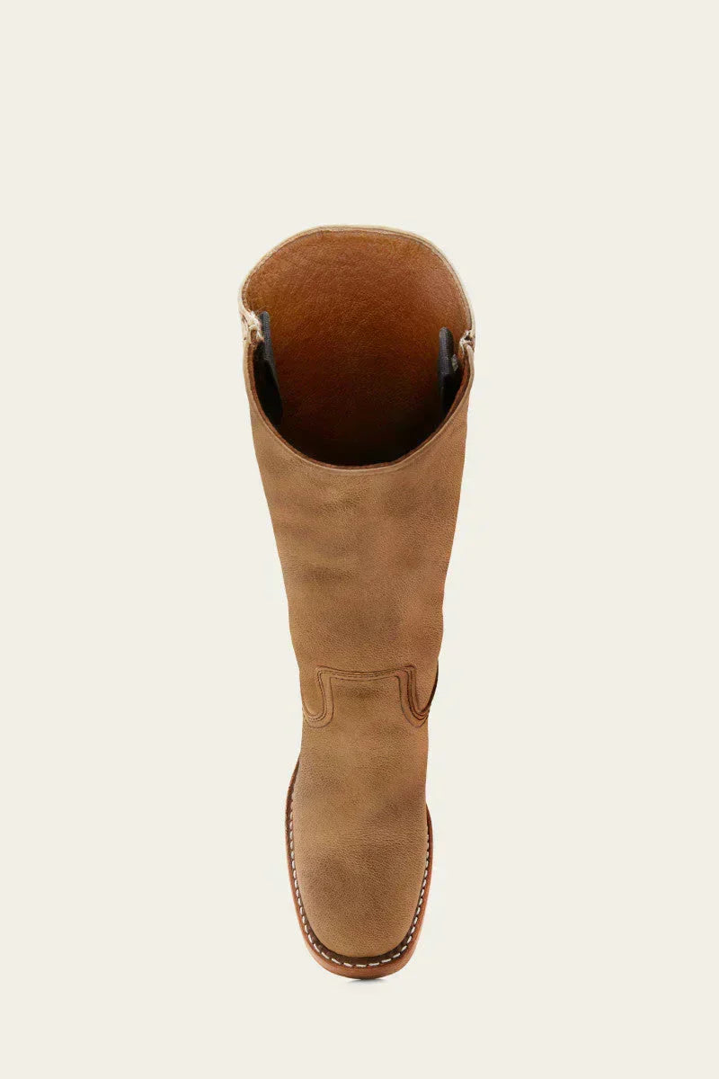 June | Women's Mid Calf Block Heel Boots with Closed Toe