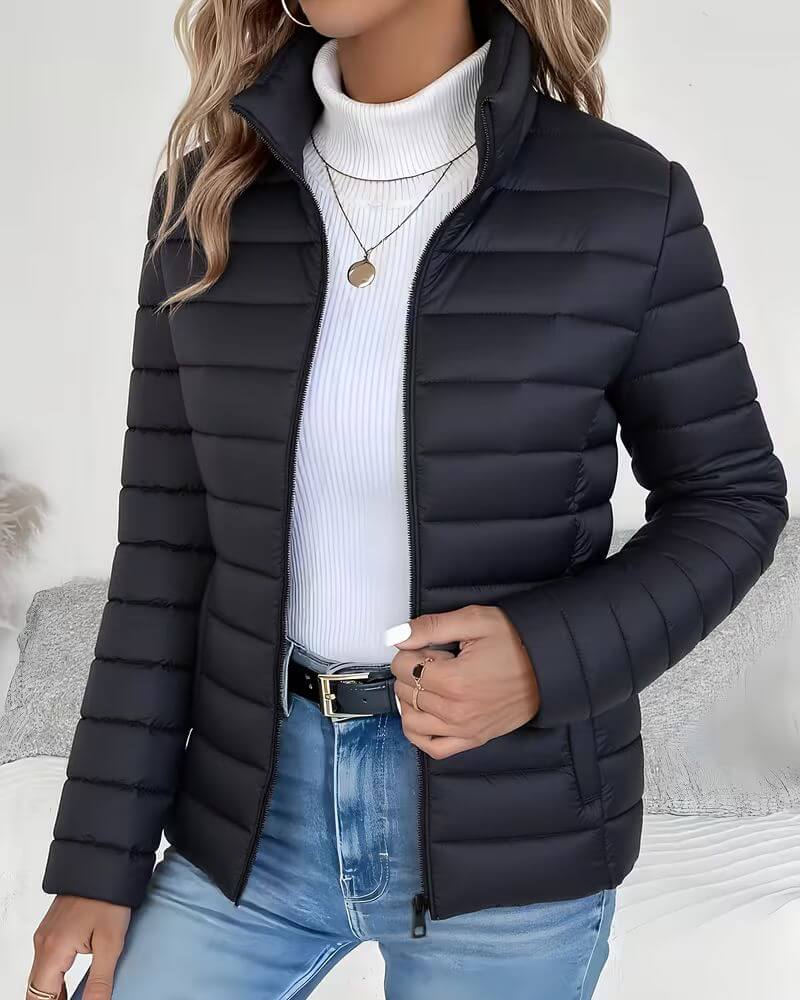 Leslie | Lightweight Puffer Jacket with Zip Closure