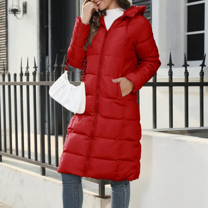 Kalani | Long Hooded Puffer Jacket with Side Pockets