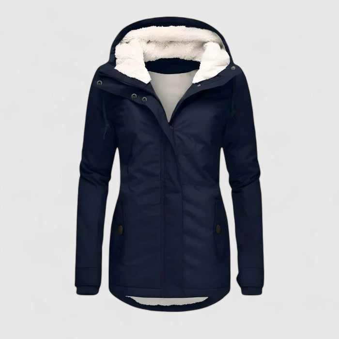 Willow | Women's Sherpa-Lined Hooded Jacket with Zip Front