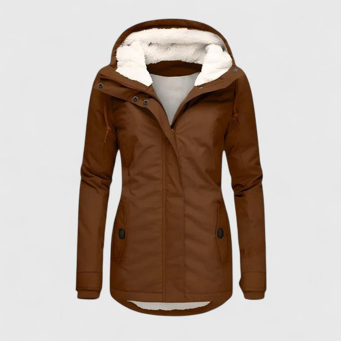 Willow | Women's Sherpa-Lined Hooded Jacket with Zip Front