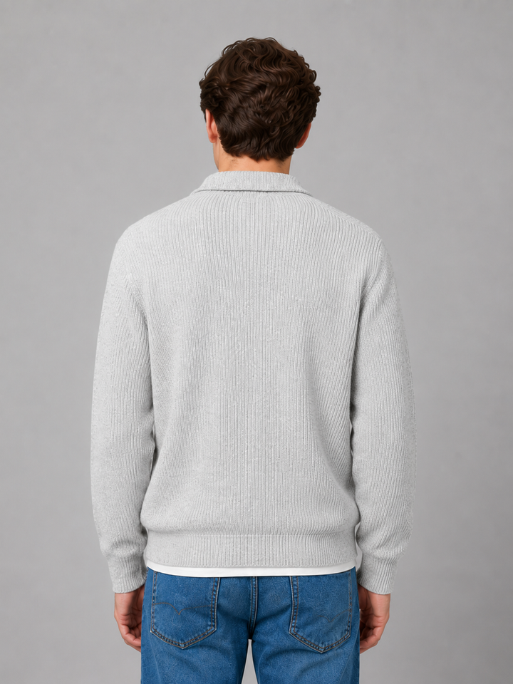 Samuel | Men's Button Polo Knit Jumper