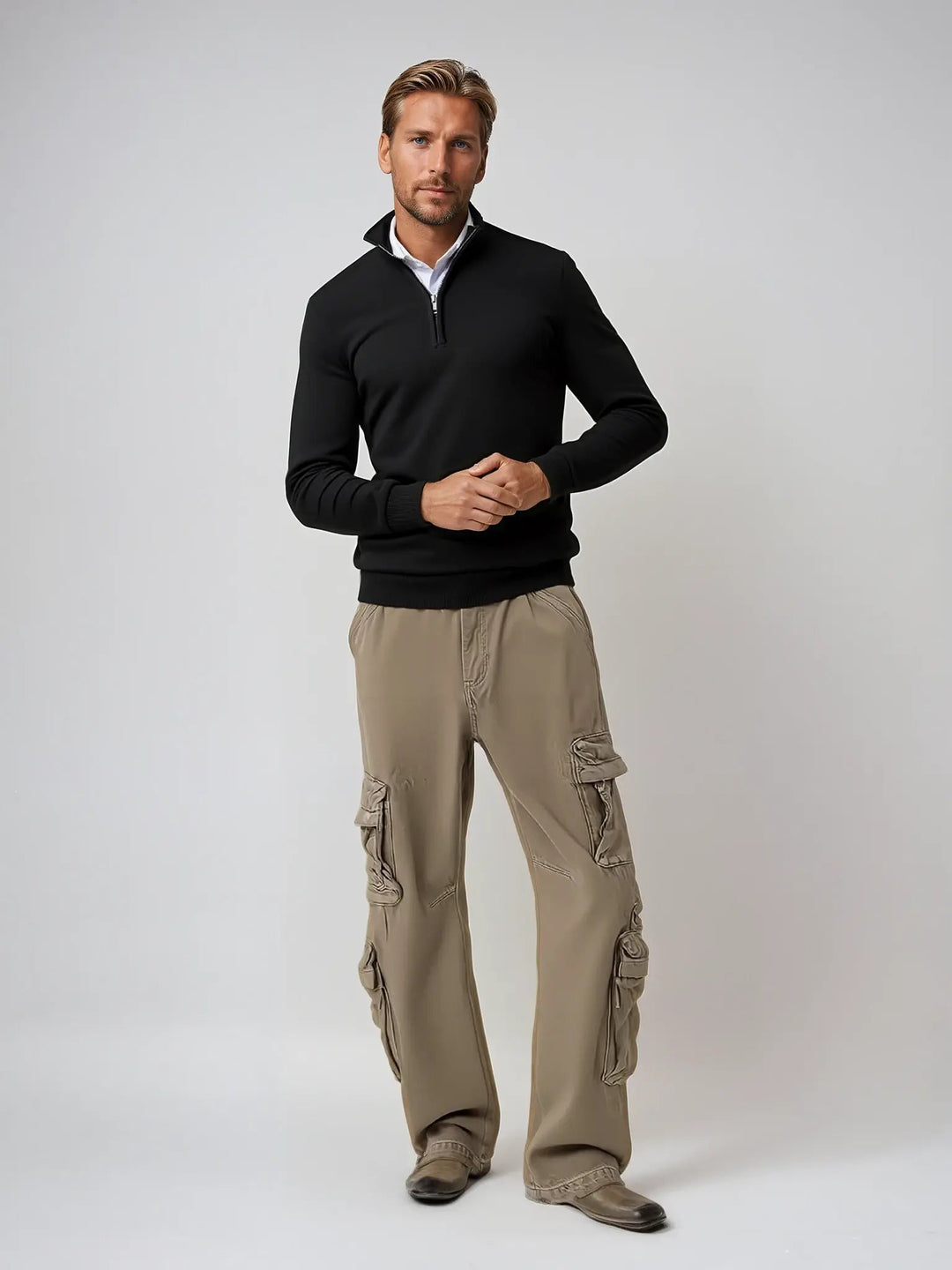 Frederick | Men's Classic Half-Zip Sweater